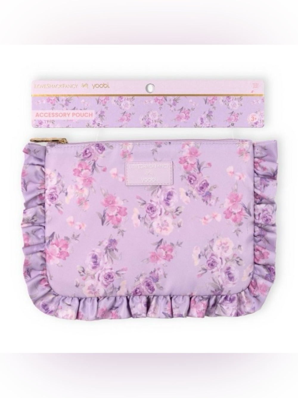 LoveShackFancy x Target - Yoobi Happy Thoughts Pencil Case w Ruffles-Hibiscus